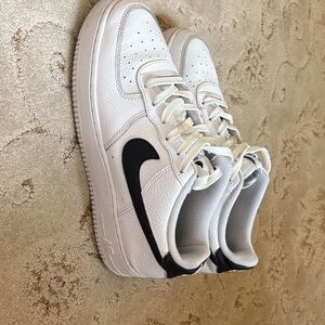 Nike White and  black air forces